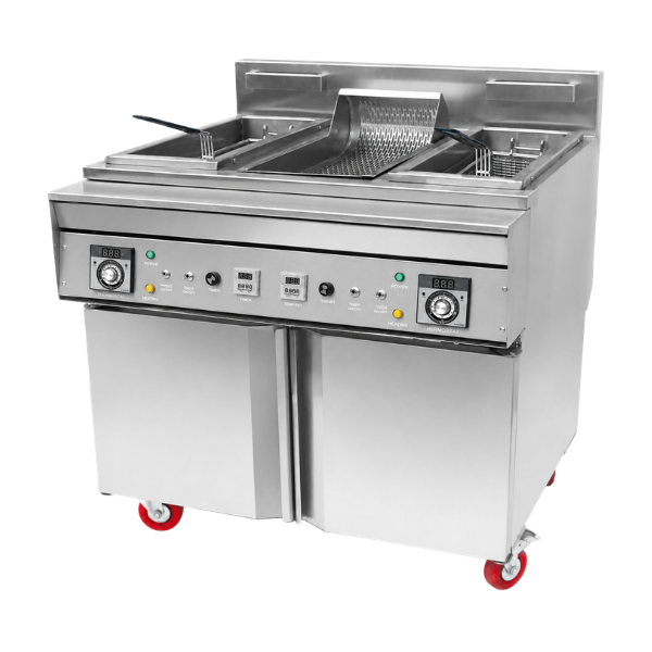 Fryer Double Tank Single Basket With Seasoning